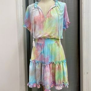 This adorable tie dye dress is so lightweight and fun for summer!
